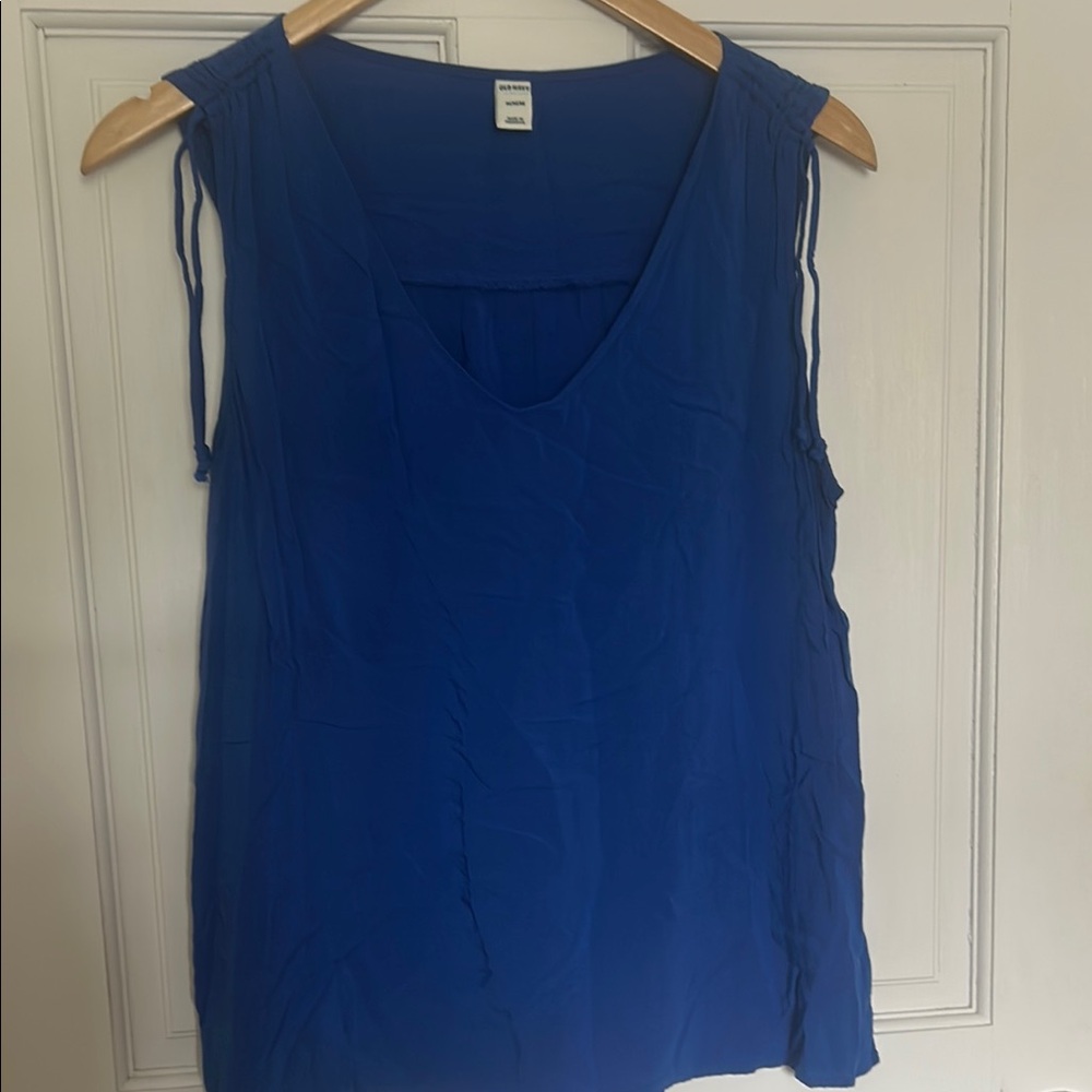 Old Navy Blue Sleeveless Relaxed Tank Top